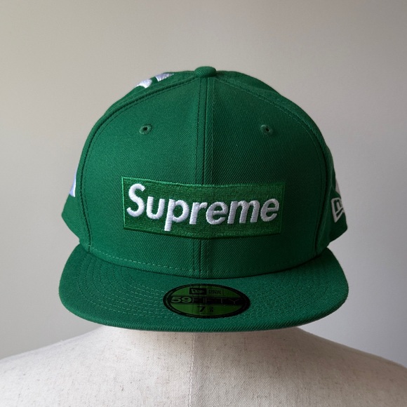 59 Fifty Supreme x New York Yankees Green Fitted Cap 7 3/8 Baseball Hat